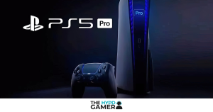Digital illustration representing the rumored PS5 Pro with futuristic design elements and enhanced performance features.