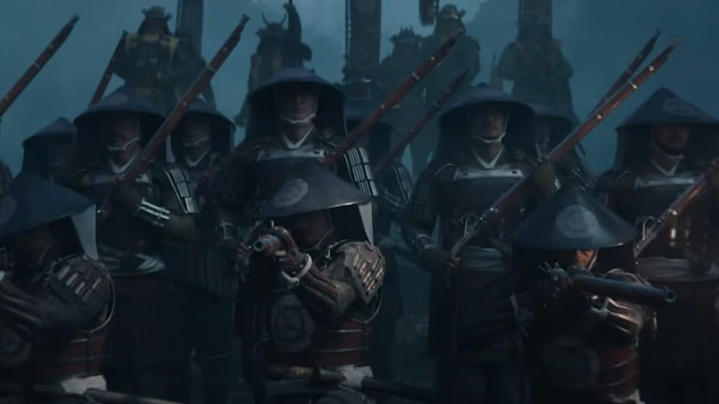 Matchlock rifles in Assassin’s Creed Shadows, showcasing early firearms used by samurai and shinobi for powerful ranged attacks.