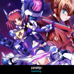 Triggerheart Exelica: Enhanced characters in dynamic combat-ready poses, showcasing vibrant futuristic mech designs and intense arcade energy.