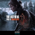 Ellie and Abby from The Last of Us Part II Remastered standing in a ruined cityscape, promo art for the PC release