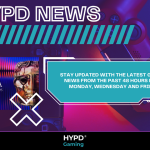 Promotional graphic for HYPD Gaming World News featuring the BAFTA Games Awards and a message about 48-hour gaming updates every Monday, Wednesday, and Friday.