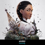 Portrait of Hazel Flood surrounded by gothic Southern elements from the game South of Midnight