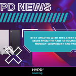 Xbox consoles and gaming controllers featured in HYPD Gaming News banner promoting updates every Monday, Wednesday, and Friday.