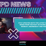 HYPD News blog cover promoting Gaming World News: Highlights from the last 48 hours with Vampire: The Masquerade artwork and controller background