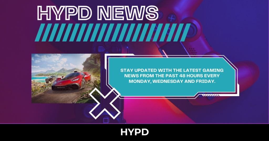 HYPD News graphic promoting Gaming World News with the latest gaming headlines from the past 48 hours