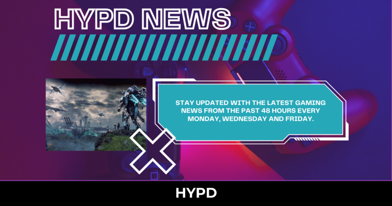 HYPD News banner featuring gaming controller background and text promoting Gaming World News highlights from the past 48 hours every Monday, Wednesday and Friday.