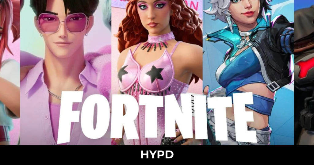 Fortnite Valentine’s Update 2026 showcasing new Valentine-themed character skins with pink and romantic cosmetic designs