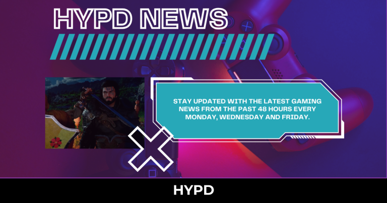 HYPD News graphic featuring gaming controller background and Crimson Desert gameplay promoting latest gaming news from the past 48 hours updates