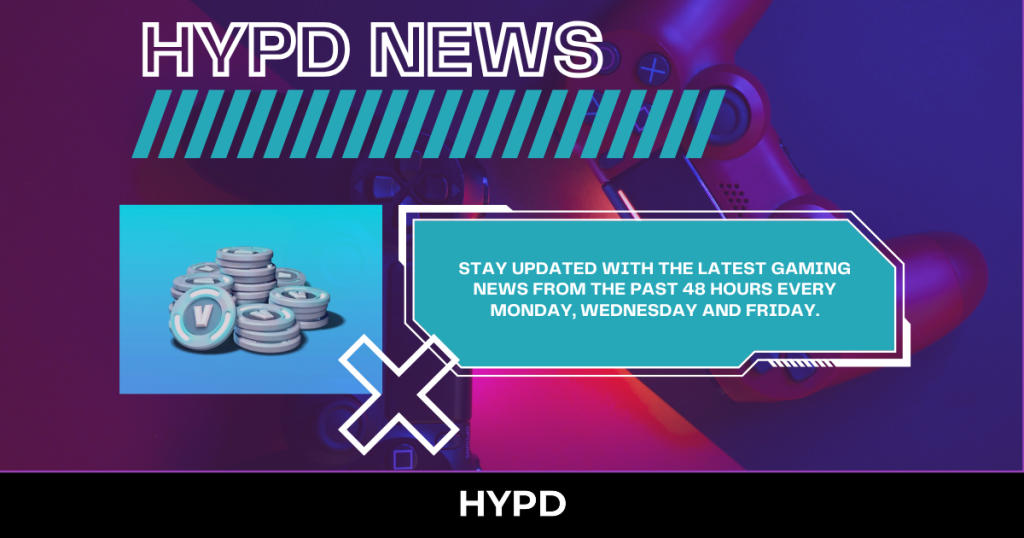 HYPD News graphic promoting Gaming World News updates featuring the latest gaming highlights from the past 48 hours.