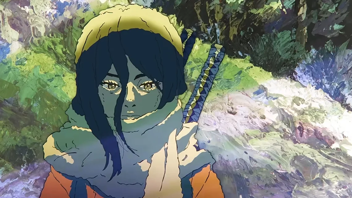 Anime-style Sekiro character holding a katana in a forest setting from the upcoming Sekiro anime trailer