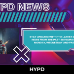 HYPD News banner featuring gaming controller visuals and message promoting latest gaming news from the past 48 hours updates every Monday, Wednesday and Friday