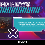 vibrant gaming news banner with controller background, Star Wars racing scene thumbnail, and text promoting latest gaming updates every Monday Wednesday and Friday