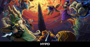 Colourful Slay the Spire 2 artwork showing characters and enemies battling as they ascend a towering spire in a roguelike card game setting