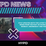 HYPD News gaming banner featuring a dark fantasy castle scene and text promoting gaming news highlights from the past 48 hours every Monday, Wednesday and Friday.