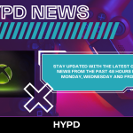 HYPD News banner featuring gaming controllers and Xbox logo promoting latest gaming news updates from the past 48 hours every Monday, Wednesday and Friday