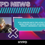 HYPD News gaming graphic featuring a futuristic controller design and Halo-inspired soldier promoting gaming news updates from the past 48 hours every Monday, Wednesday and Friday.