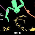 Colourful abstract gaming artwork promoting VR’s Next Chapter and the rise of community-led studios shaping the future of gaming for HYPD.