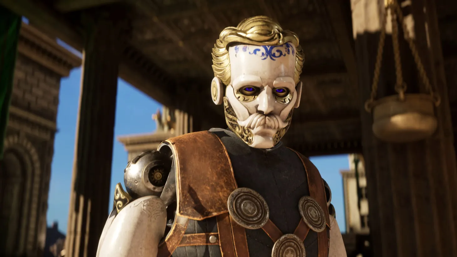 Character from Clockwork Revolution featuring a Victorian-inspired mechanical automaton in the upcoming steampunk RPG and Xbox console exclusive revealed during the Xbox Games Showcase.
