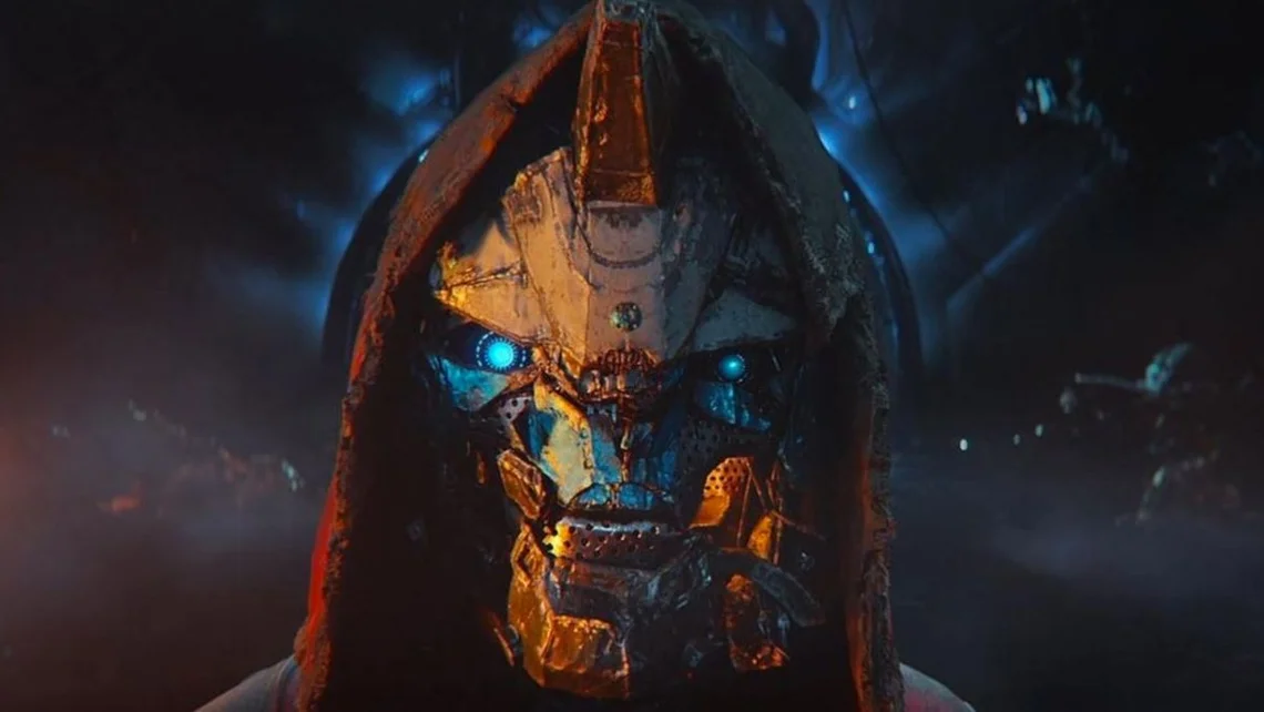 Promotional artwork from Destiny 2 featuring a hooded Exo character, illustrating news about Bungie's major layoffs and the future of Destiny 2 and Marathon.