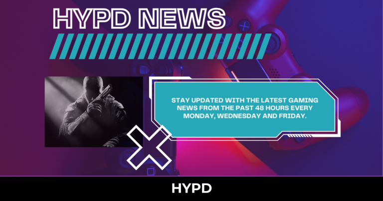 HYPD News graphic promoting the latest gaming news featuring Call of Duty imagery alongside updates on Marvel Rivals, Nintendo Switch 2 OLED rumours and industry developments from the past 48 hours.