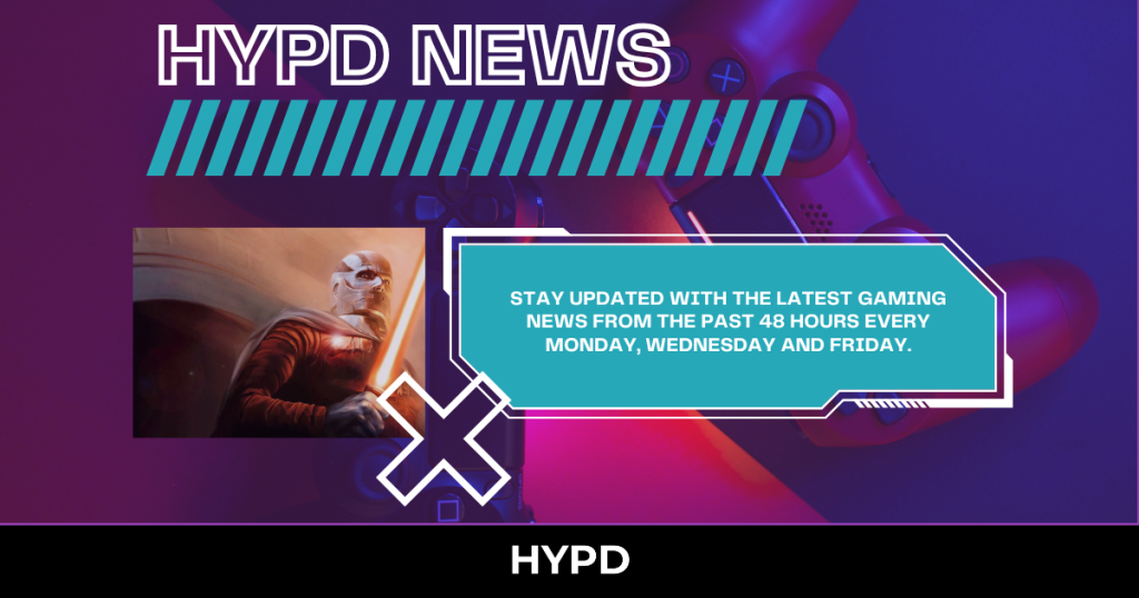 HYPD Gaming World News cover featuring the latest gaming headlines from the last 48 hours including Darkest Dungeon, KOTOR Remake, Xbox Game Pass and Steam security news.
