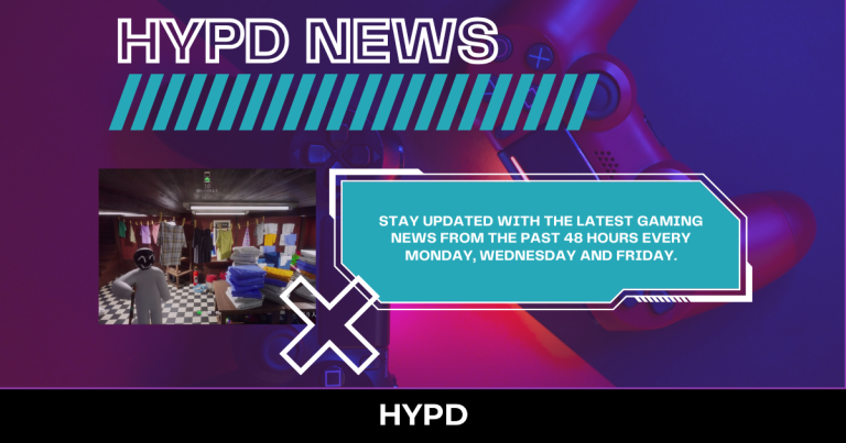 HYPD News graphic promoting Gaming World News: Highlights from the Last 48 Hours, featuring Meccha Chameleon gameplay alongside the latest gaming news updates published every Monday, Wednesday and Friday.