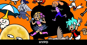 Colourful promotional artwork for Rhythm Paradise Groove featuring quirky characters and mini-games from Nintendo's rhythm adventure.