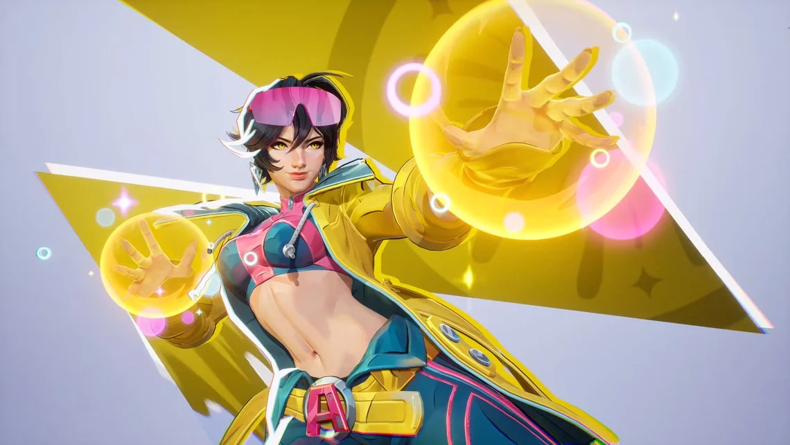 Promotional artwork of Jubilee from Marvel Rivals Season 9, highlighting player concerns over excessive visual effects and on-screen clutter during gameplay.