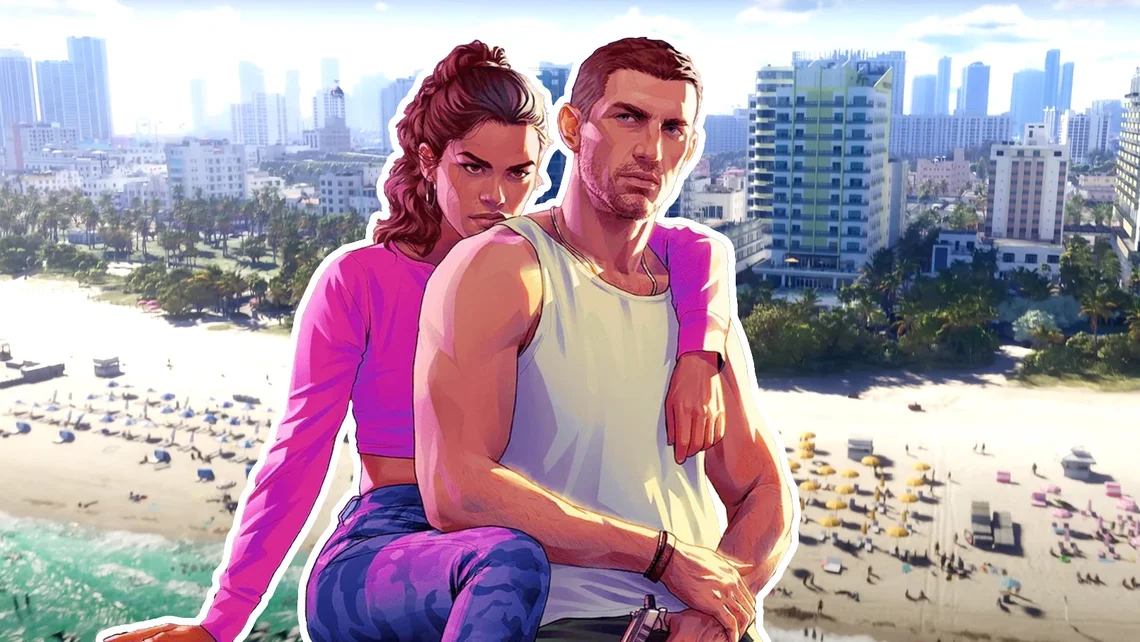 Grand Theft Auto 6 promotional artwork illustrating the discussion around Rockstar's decision to launch GTA 6 on consoles before PC.