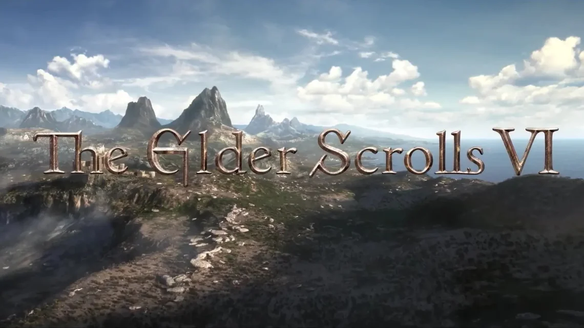 The Elder Scrolls 6 teaser landscape as fans speculate about the game's possible full title and setting.