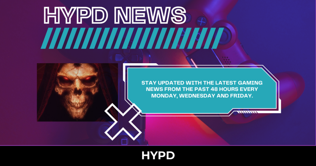 HYPD Gaming World News covering Diablo 2 VR, Xbox Elite Series 3 leaks and the latest gaming news