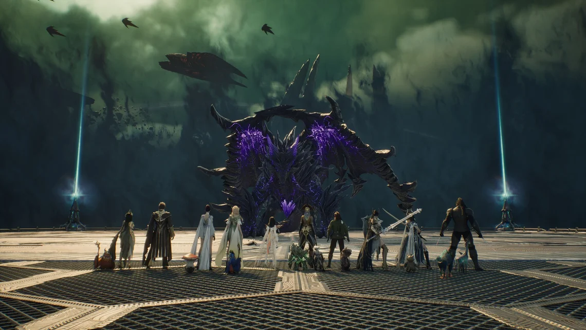Aion 2 players prepare to battle a giant boss ahead of the MMORPG’s worldwide release